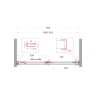 Душевая дверь BELBAGNO SOFT_CLOSE-1-BF-1-110-C-GM